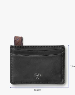 Card holder leather black