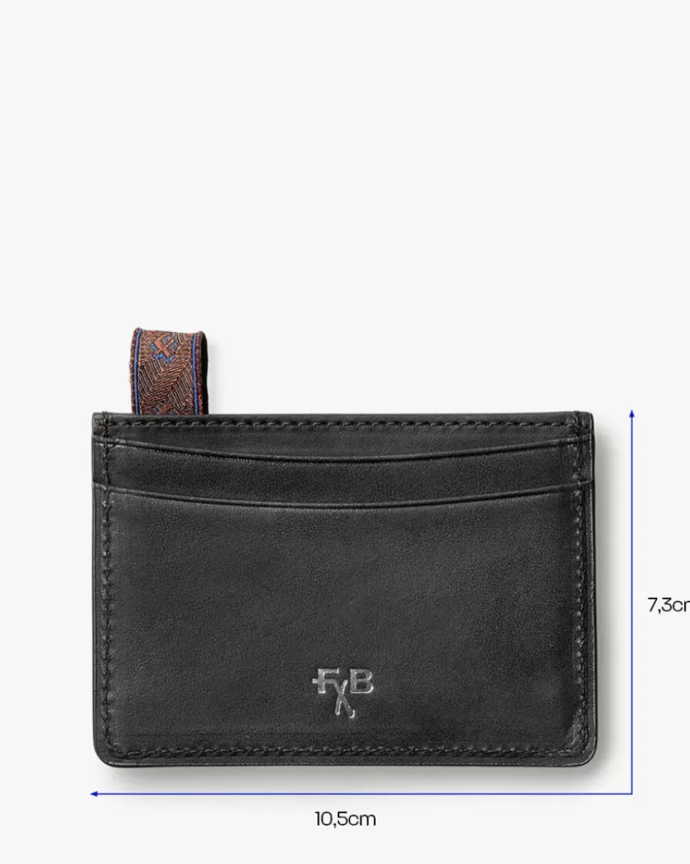 Card holder leather black