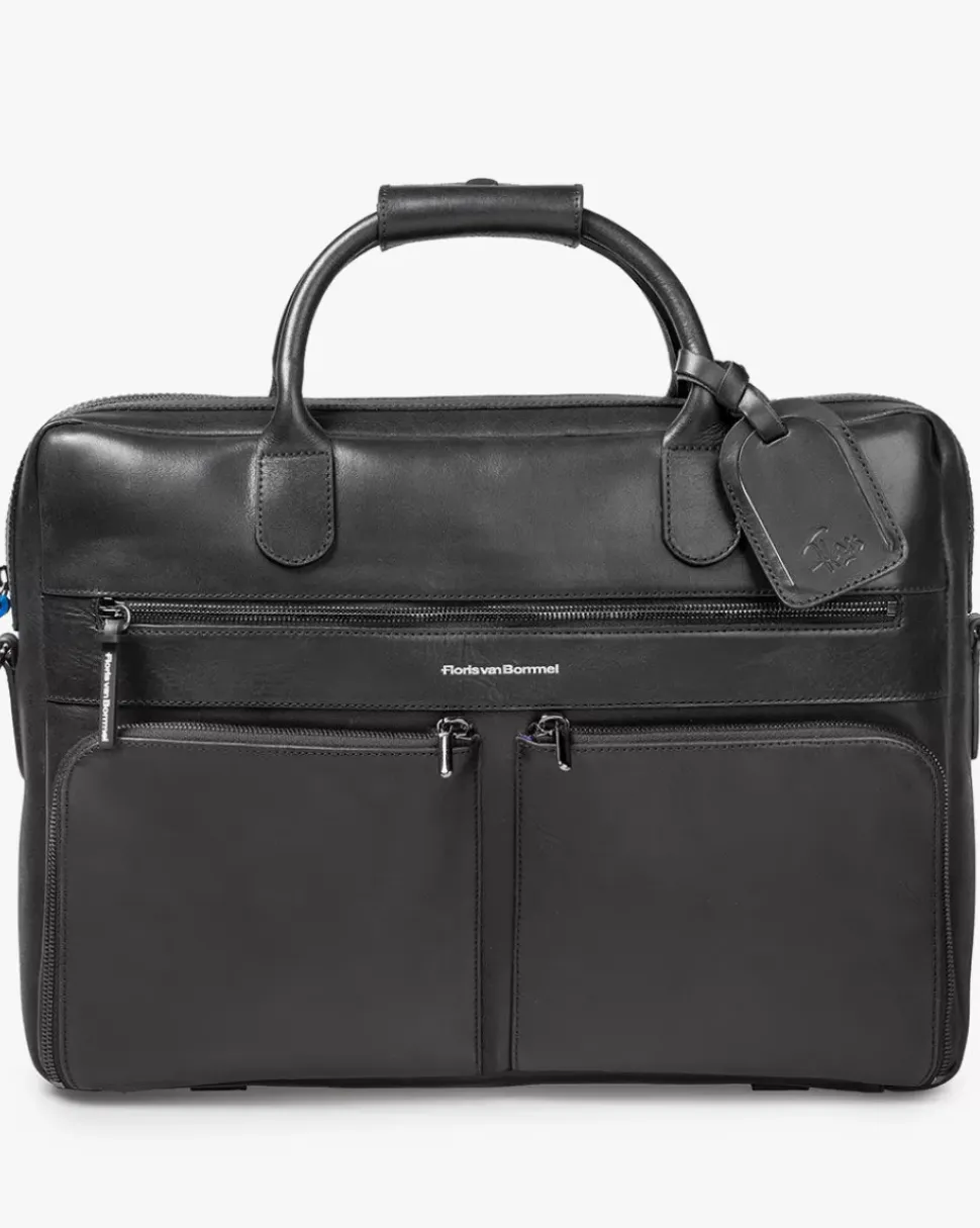 Office bag leather black