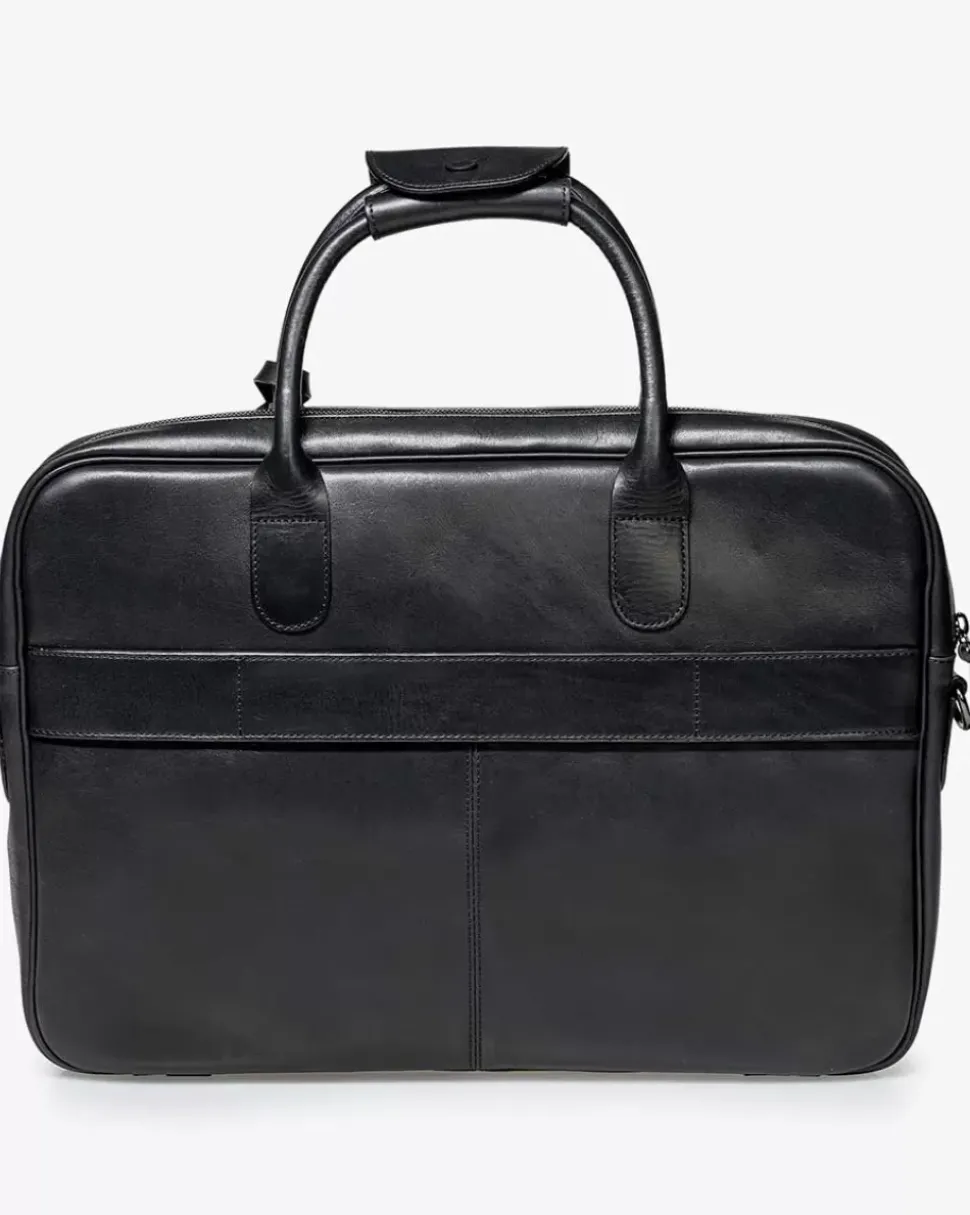 Office sleeve leather black