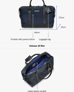 Overnight textile blue