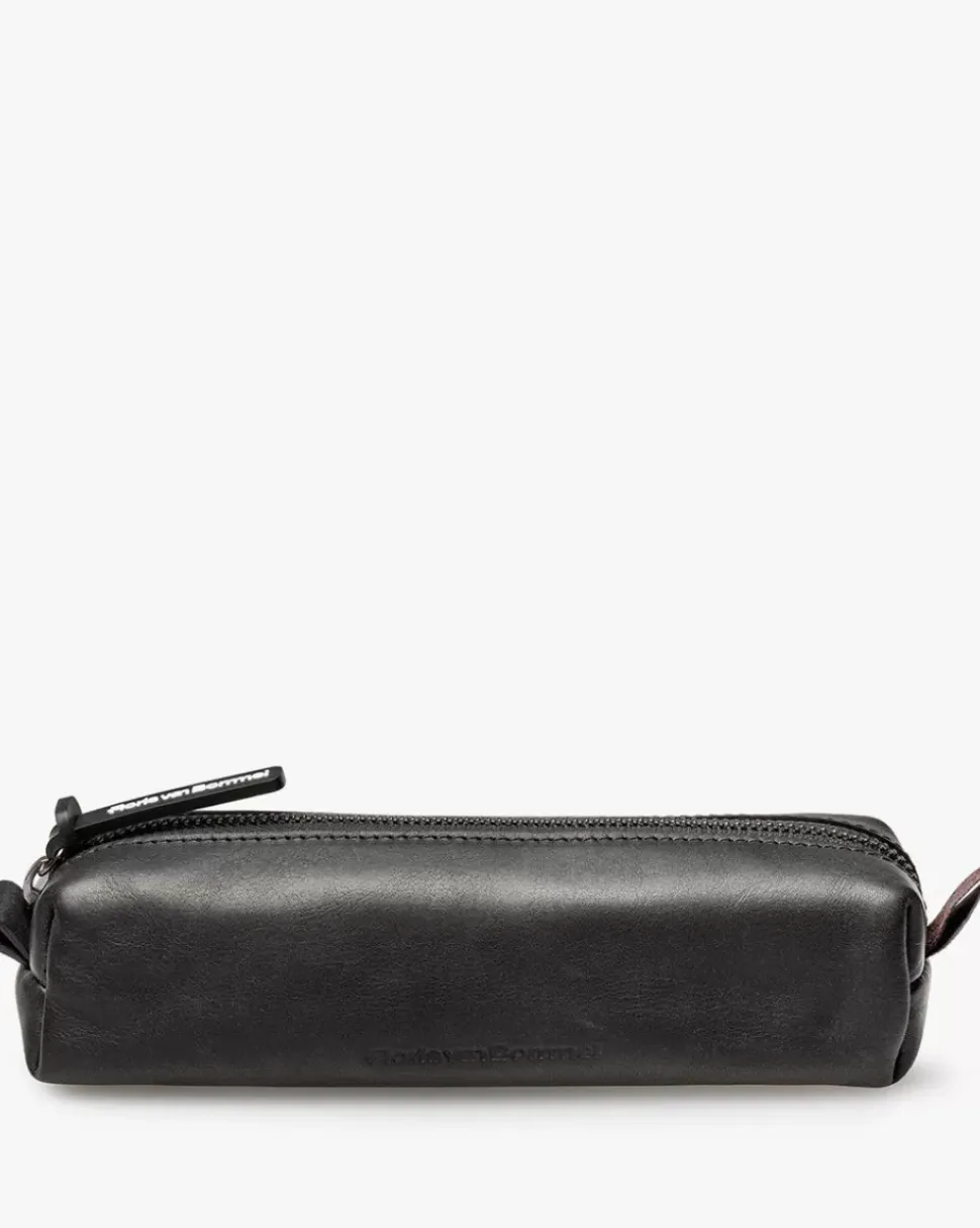 Pencil pounch leather black