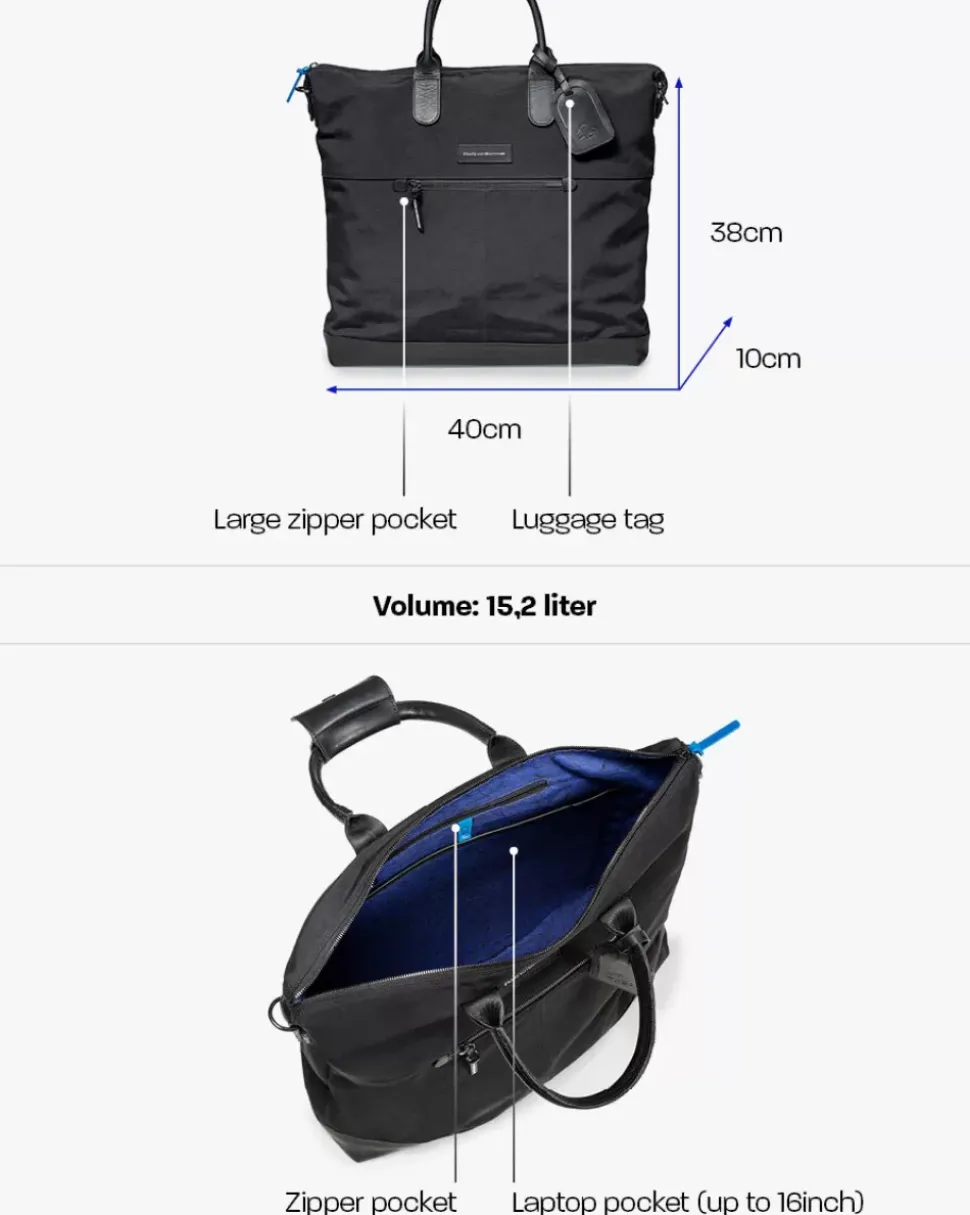 Tote bag textile black